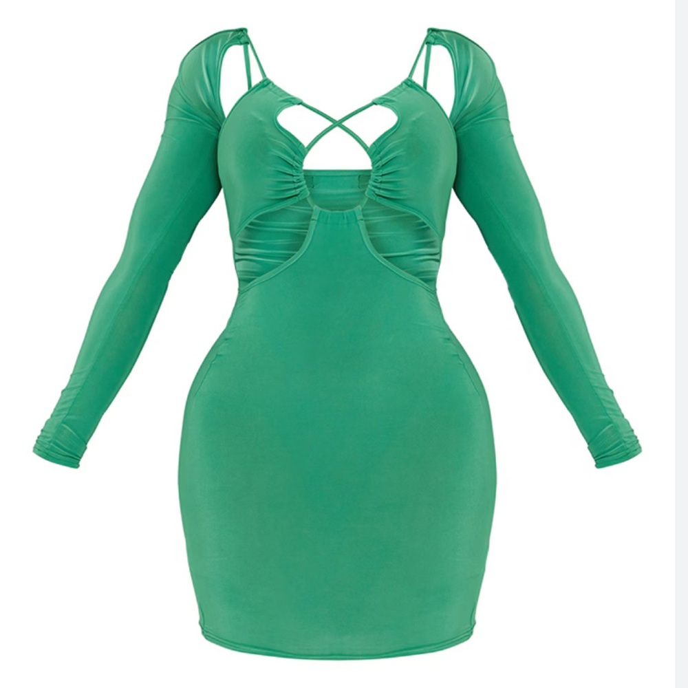Lace Up Bodycon Dress - Picture 2 of 4